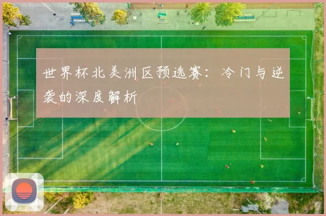 世界杯北美洲区预选赛：冷门与逆袭的深度解析